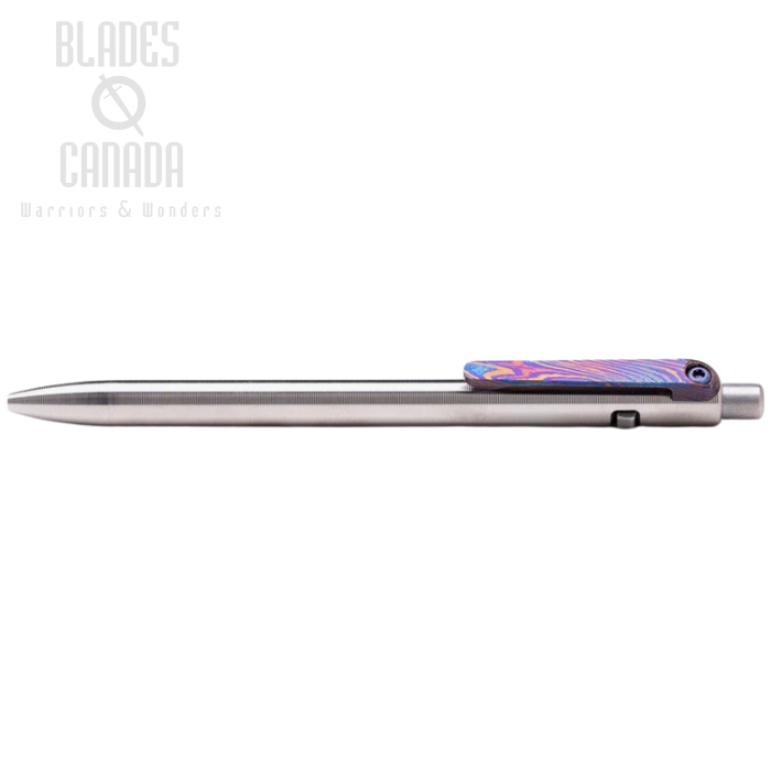 (image for) Tactile Turn Side Click Slim Pen Short, Titanium with Timascus Clip